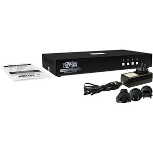 Tripp Lite series Secure B002-DP1A4-N4 KVM Switchbox - TAA Compliant - 4 Computer(s) - 1 Local User(s) - 3840 x 2160 - 50 