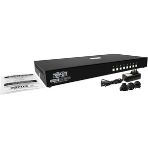 Tripp Lite series Secure B002-DV1AC8-N4 KVM Switchbox - TAA Compliant - 8 Computer(s) - 1 Local User(s) - 2560 x 1600 - 50