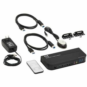 Tripp Lite series KVM Switchbox - 2 Computer(s) - 1 Local User(s) - 4096 x 2160 - 6 x USB - 1 x HDMI - 3 x DisplayPort