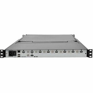 Tripp Lite series NetDirector B030-008-17-IP LCD Rack Console with Digital KVM Switch - Steel - Black - TAA Compliant - 8 