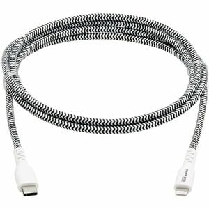 Tripp Lite series M102-010-HD 3.05 m Lightning/USB-C Data Transfer Cable - Cable for Charger, iPhone, iPad, iPod, MacBook,