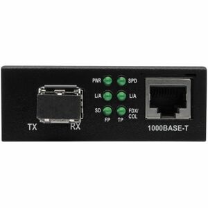 Tripp Lite series N785-INT-LC-MM Transceiver/Media Converter - 2 Port(s) - 1 x Network (RJ-45) - Duplex LC Port - Twisted 