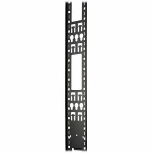 Tripp Lite series SRVRTBAR45 Cable Organizer - Black - 2 Pack Pack - Cable Strain Relief Bar - 45U Rack Height