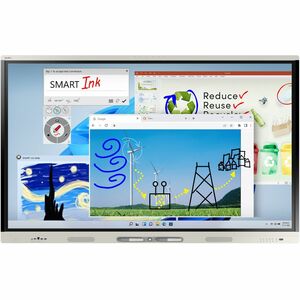 SMART Board MX075-V4 Interactive Display with iQ - 75" LCD - Touchscreen - 3840 x 2160 - LED - 2160p - USB - Bluetooth - A