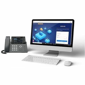 Grandstream GRP2650 IP Phone - Corded - Corded/Cordless - Wi-Fi, Bluetooth - 5 Multiple Conferencing - Wall Mountable, Sta