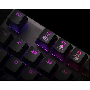 HyperX Alloy FPS RGB Keyboard - Cable Connectivity - USB 2.0 Interface - English (US) - Black - Mechanical Keyswitch - Des