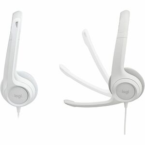 Auriculares Logitech H390 Cableado Sobre la cabeza Estéreo - Blanco - Binaural - Circumaural - 32Ohm - 20Hz a 20kHz - 189.