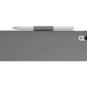 Estuche de teclado/cubierta Logitech Slim Folio (Folio) para 27.7cm (10.9") iPad (10a Generación) Tableta - Gris - Resiste