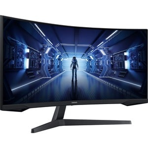 Samsung Odyssey G5 C34G55TWWP 34" Class UW-QHD Curved Screen Gaming LCD Monitor - 21:9 - 86.4 cm (34") Viewable - Vertical