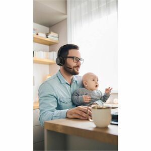 Jabra Evolve2 55 Wireless On-ear Mono Headset - Monaural - Supra-aural - 3000 cm - Bluetooth - 20 Hz to 20 kHz - MEMS Tech