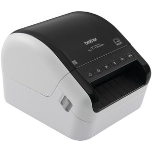 Brother QL-1110NWBC Desktop Direct Thermal Printer - Monochrome - Label Print - Ethernet - USB - Bluetooth - White, Glossy