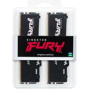 Kingston FURY Beast 16GB (2 x 8GB) DDR5 SDRAM Memory Kit - For Computer, Motherboard - 16 GB (2 x 8GB) - DDR5-5600/PC5-448