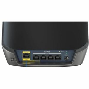 Netgear Orbi RBK862SB Wi-Fi 6 IEEE 802.11 a/b/g/n/ac/ax  Wireless Router - Tri Band - 2.40 GHz ISM Band - 5 GHz UNII Band 