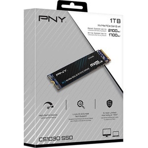 SSD PNY CS1030 - M.2 2280 Interne - 1 To - PCI Express NVMe (PCI Express NVMe 3.0 x4) - Ordinateur de bureau, Notebook App
