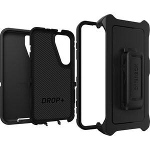 OtterBox Defender Rugged Carrying Case (Holster) Samsung Galaxy S23 Smartphone - Black - Drop Resistant, Dirt Resistant, S