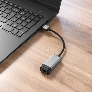 Alogic Ultra Gigabit Ethernet Card for Computer, Notebook, Mac - 10/100/1000Base-T - Portable - USB 3.2 (Gen 1) Type A - 1