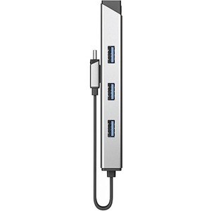 Alogic USB/Ethernet Combo Hub - USB 3.2 Gen 1 (3.1 Gen 1) Type-C - Portable - Space Gray - 3 Total USB Port(s)1 Network (R