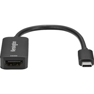 Kensington A/V Adapter - 1 - 1 x 19-pin HDMI 2.1 Digital Audio/Video - Female - 1 x USB Type C - Male - 7680 x 4320 Suppor