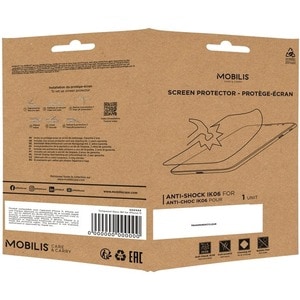 MOBILIS Anti-Shock 5H Screen Protector - Clear - For LCD Tablet - Break Resistant, Shock Proof, Dust Resistant, Shatter Pr