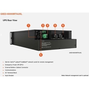 Vertiv Liebert UPS Online de Dupla Conversão - 6 kVA/6 kW - 4U Montável sobre rack - 3 Hora Recharge - 5.50 Minuto Stand-b