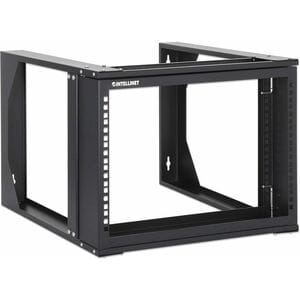 Rack 19" Abierto Mural 6U 500x450, Flatpac - SPCC, Acero con recubrimiento de polvo - 30kg Capacidad máxima de peso - 30kg