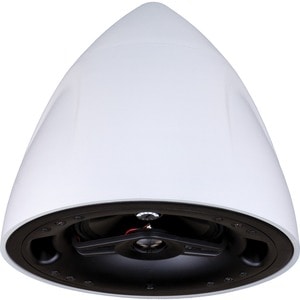 Crestron Saros PD6T-W-T-EACH 2-way Outdoor Pendant Mount, Ceiling Mountable Speaker - 125 W RMS - White Textured - TAA Com