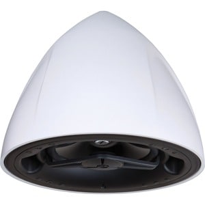 Crestron Saros PDS8T-W-T-EACH 2-way Outdoor Pendant Mount, Ceiling Mountable Woofer - 100 W RMS - White Textured - 8" Poly