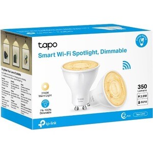 Tapo L610 LED Light Bulb - 2.90 W - 350 lm - Spot - GU10 Base - 2700°K Color Temperature - 40° Beam Angle - Alexa, Google 