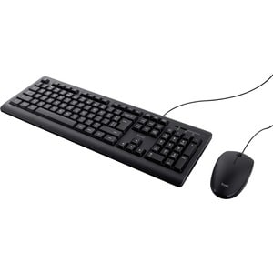 Trust - Kit clavier et souris filaires silencieux, étanche et ambidextre PRIMO