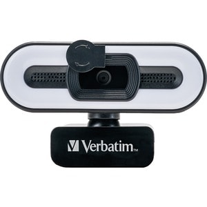 Verbatim AWC-02 - Webcam - 5 Megapixel - 30 fps - Schwarz - USB Typ-A - 2560 x 1440 Pixel Videoauflösung - Autofokus - 72°