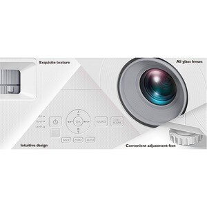 BenQ MX560 DLP-Projektor - 16:9 - 1024 x 768 Piel - 20,000:1 Kontrastverhältnis - 4000 lm Helligkeit - Vorderseite - 15000