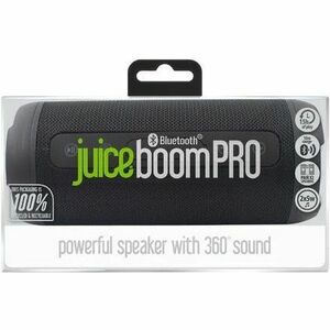 JUICE Boom Pro Bluetooth Speaker System - 10 W RMS - Black - Battery Rechargeable