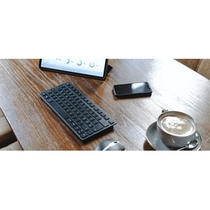 CHERRY KW 9200 MINI Keyboard - Wired/Wireless Connectivity - USB Type C Interface - Pan-Nordic - Black - SX Keyswitch - Bl