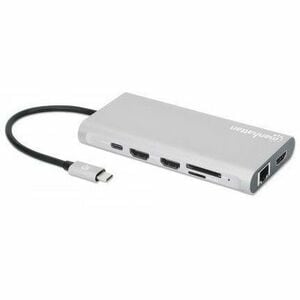 Docking USB-C 12 ptos, HDMIx3, USB-C PD/US - 3 Displays Supported - 4K, Full HD - 3840 x 2160, 1920 x 1080 - 2 x USB 2.0 -