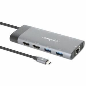 Docking USB-C 10 ptos, 2xHDMI, 5xUSB-A, US - 2 Displays Supported - 4K, 8K - 7680 x 4320, 3840 x 2160 - 8 x puertos USB - 