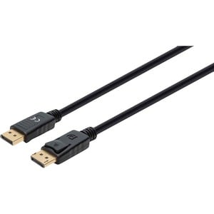 CABLE DISPLAYPORT MACHO A MACHO 4K CONTACTOS CHAPADOS EN ORO 2M NEGRO - Extremo Secundario: 1 x 20-pin DisplayPort 1.4 Dig