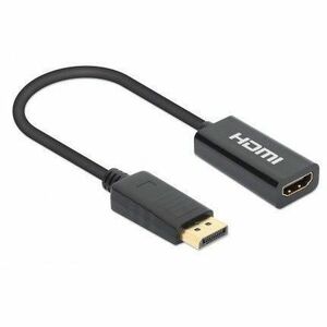 Adaptador DisplayPort M a HDMI H 4K@60Hz - 3840 x 2160 Supported - Negro