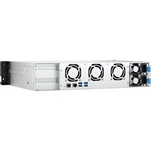 QNAP TS-855eU-RP-8G 8 x Total de compartimentos Sistema de armazenamento SAN/NAS - 5 GB Flash Memory Capacity - Intel Atom
