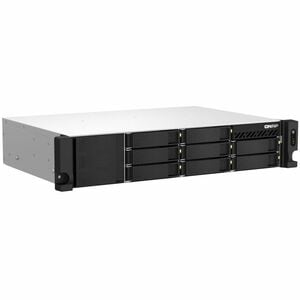 QNAP TS-864EU-8G 8 x Total de compartimentos Sistema de armazenamento SAN/NAS - 4 GB Flash Memory Capacity - Intel Celeron