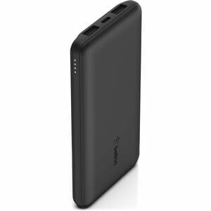 Belkin BoostCharge Power Bank - Black - For iPhone - Lithium Ion (Li-Ion) - 10000 mAh - 3 x USB - Black