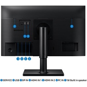 Samsung F24T450FZU 24" Class Full HD LCD Monitor - 16:9 - Black - 60.5 cm (23.8") Viewable - In-plane Switching (IPS) Tech