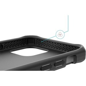 MOBILIS SPECTRUM Rugged Case for Samsung Galaxy A13 5G, Galaxy A04s Smartphone - Honeycomb Design - Black - Solid - Drop R