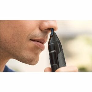 Trimmer Philips NT3650 - Grigio, Nero - x Acciaio inox Lame - senza filo - Batteria Fonte di alimentazione - Per Naso