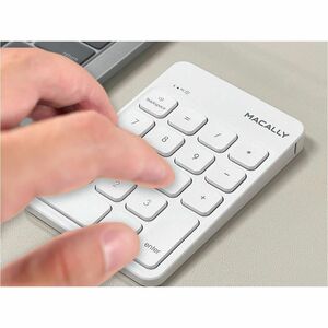 Macally keypad - Wireless Connectivity - RF - 2.40 GHz - USB Type C Interface - 18 Key(s) - MacBook, Chromebook, Computer,