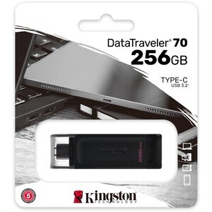 Kingston DataTraveler 70 DT70 256 GB USB 3.2 (Geração 1) Tipo C Unidade Flash