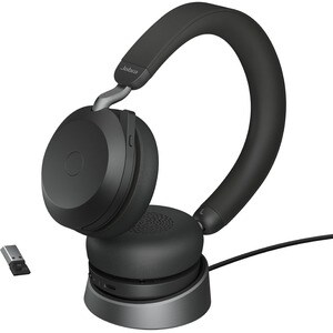 JABRA EVOLVE2 75 HEADSET  USB-A UC STEREO PRETO,C/LINK380A, STAND