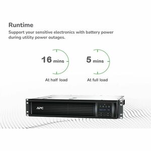 APC Smart-UPS, Line Interactive, 750VA, Rackmount 2U, 120V, 6x NEMA 5-15R outlets, SmartConnect Port+Network Card, AVR, LC