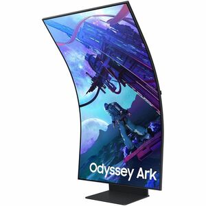 Samsung Odyssey Ark S55CG970NN 55" Class 4K UHD Curved Screen Gaming LED Monitor - 16:9 - Titan Black - 55" Viewable - Ver