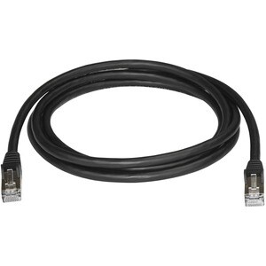 StarTech.com 2m CAT6a Ethernet Cable - 10 Gigabit Category 6a Shielded Snagless 100W PoE Patch Cord - 10GbE Black UL Certi