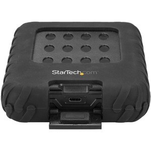 StarTech.com USB 3.1 External Hard Drive Enclosure for 2.5in SATA SSD / HDD - Rugged SSD / HDD Enclosure - USB-C / USB-A -